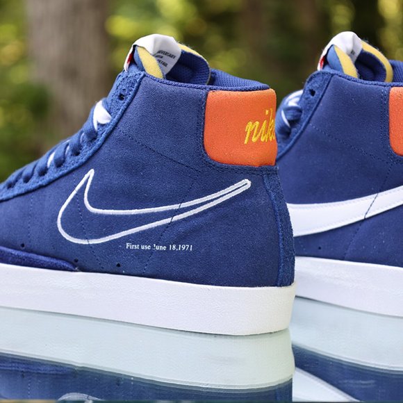 Nike Blazer Mid 77 First Use Deep Royal Blue Mens Size 10 - Picture 12 of 13